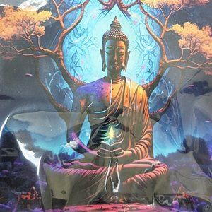 Printed T-Shirt - Buddha multi color